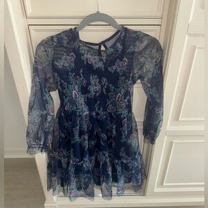 Zenzi girl's 10/12 Floral Navy Kids Dress